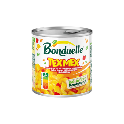 Saldžiųjų kukurūzų ir paprikų mišinys BONDUELLE, 165 g