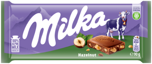 Milk chocolate MILKA Hazel Nuts, 90 g
