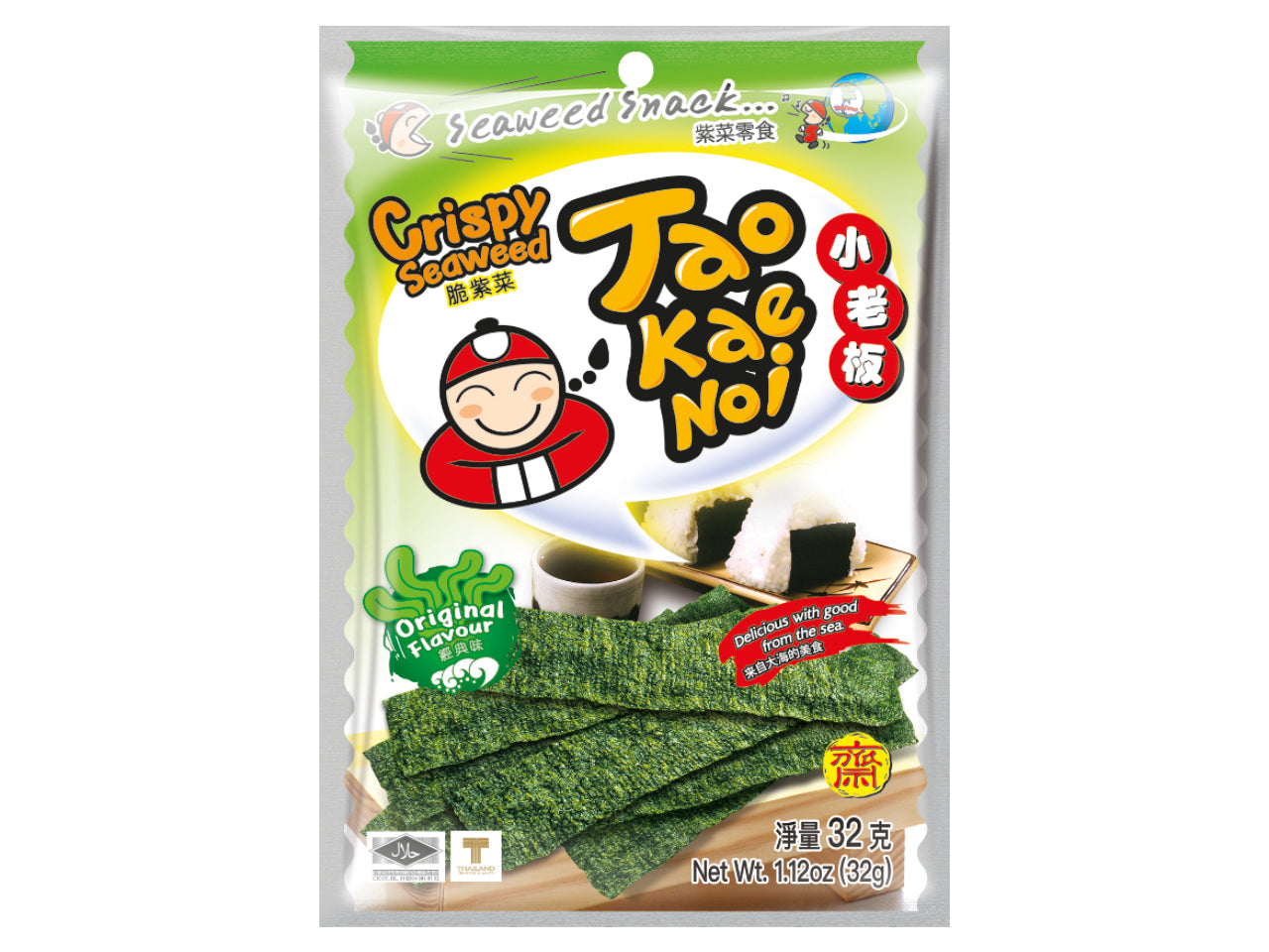Jūros dumblių užkandis TAOKAENOI, originalus, 32 g