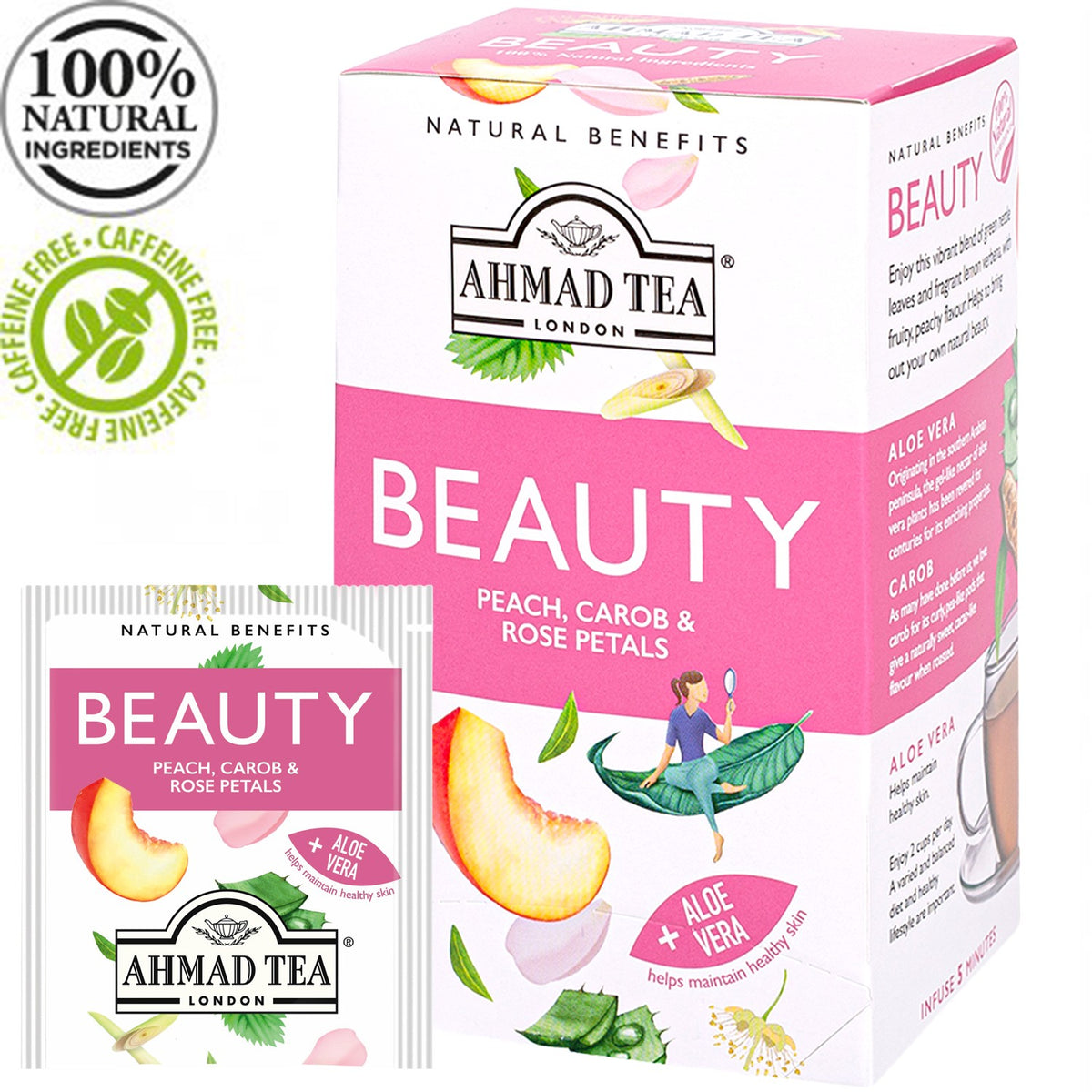 Ahmad Tea Natural tea ''Beauty'', in bags, 20 pcs.
