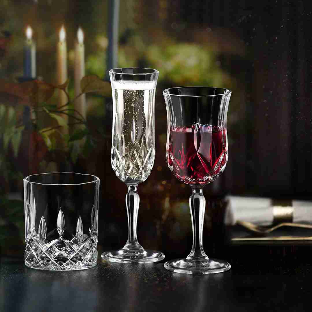 Stiklinė Opera, krištolas, 290 ml, D 8,2 cm, H 9,4 cm, 6 vnt