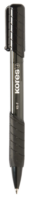 Tušinukas KORES K6-F, 0.7 mm, juodos spalvos tušas