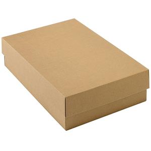Two-piece gift box, 350 x 240 x 85 mm, brown