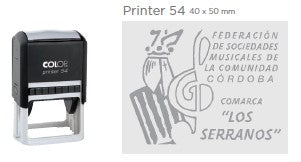 Stamp 40x50 mm with polymer