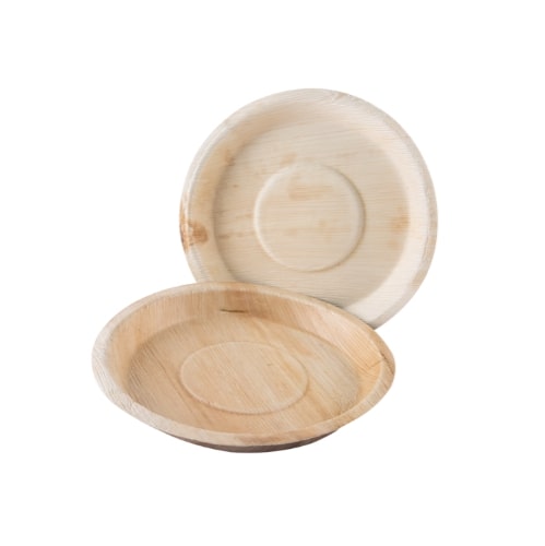 Disposable plate PALMLEAF B'Green, round, 250 x 25 mm, 25 pcs.