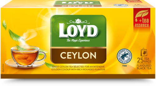 Aromatized black tea LOYD Ceylon, 25 x 2g