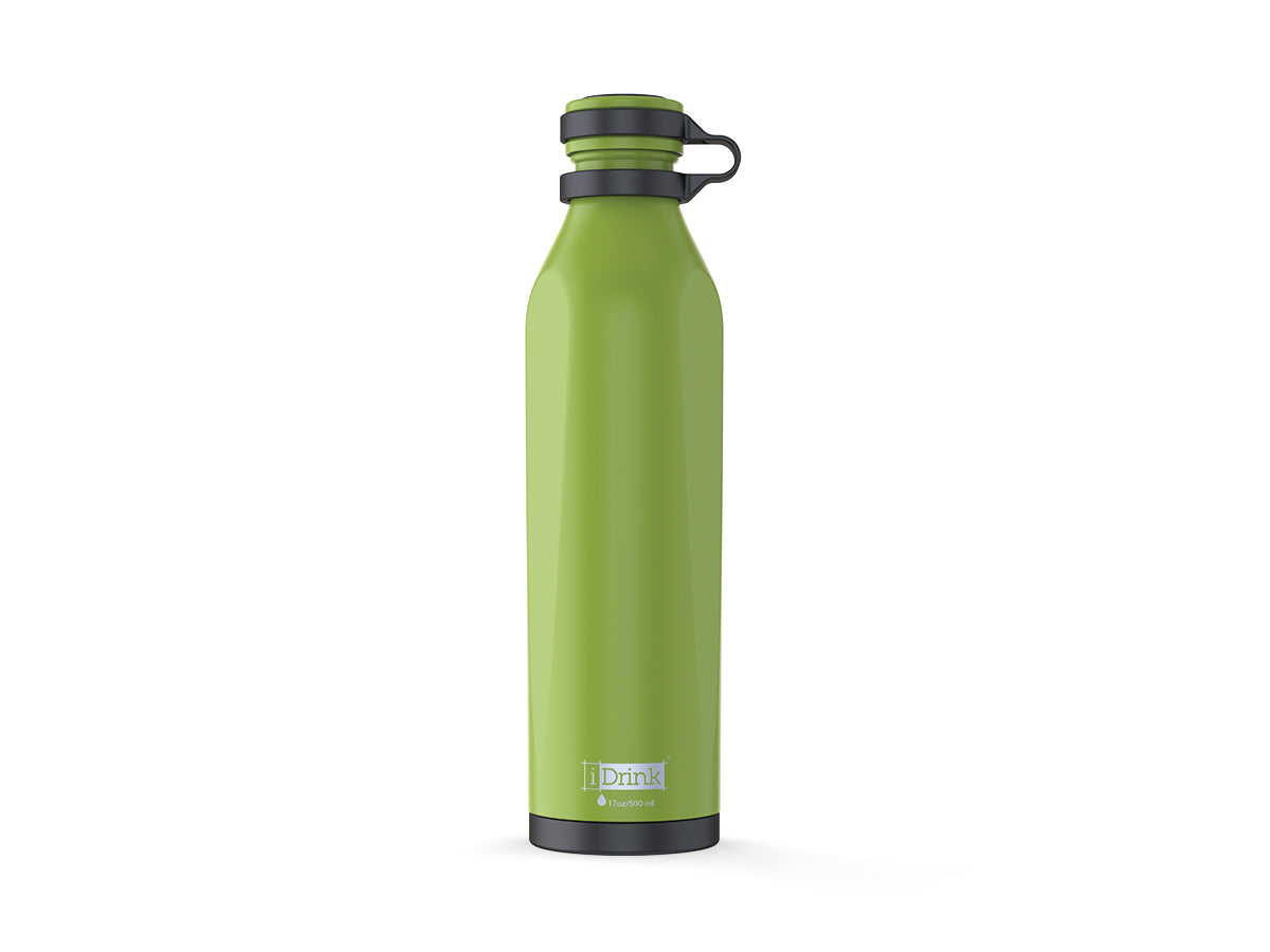 Drinking bottle Itotal B-Evo Lime Boccioni, light green color, 500ml