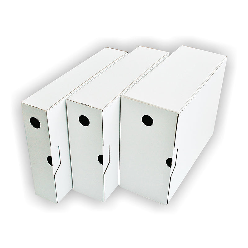 Document archiving box SMLT A4, 238 x 120 x 320 mm, white