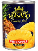 Pineapple slices MIKADO, 565 g / 340 g