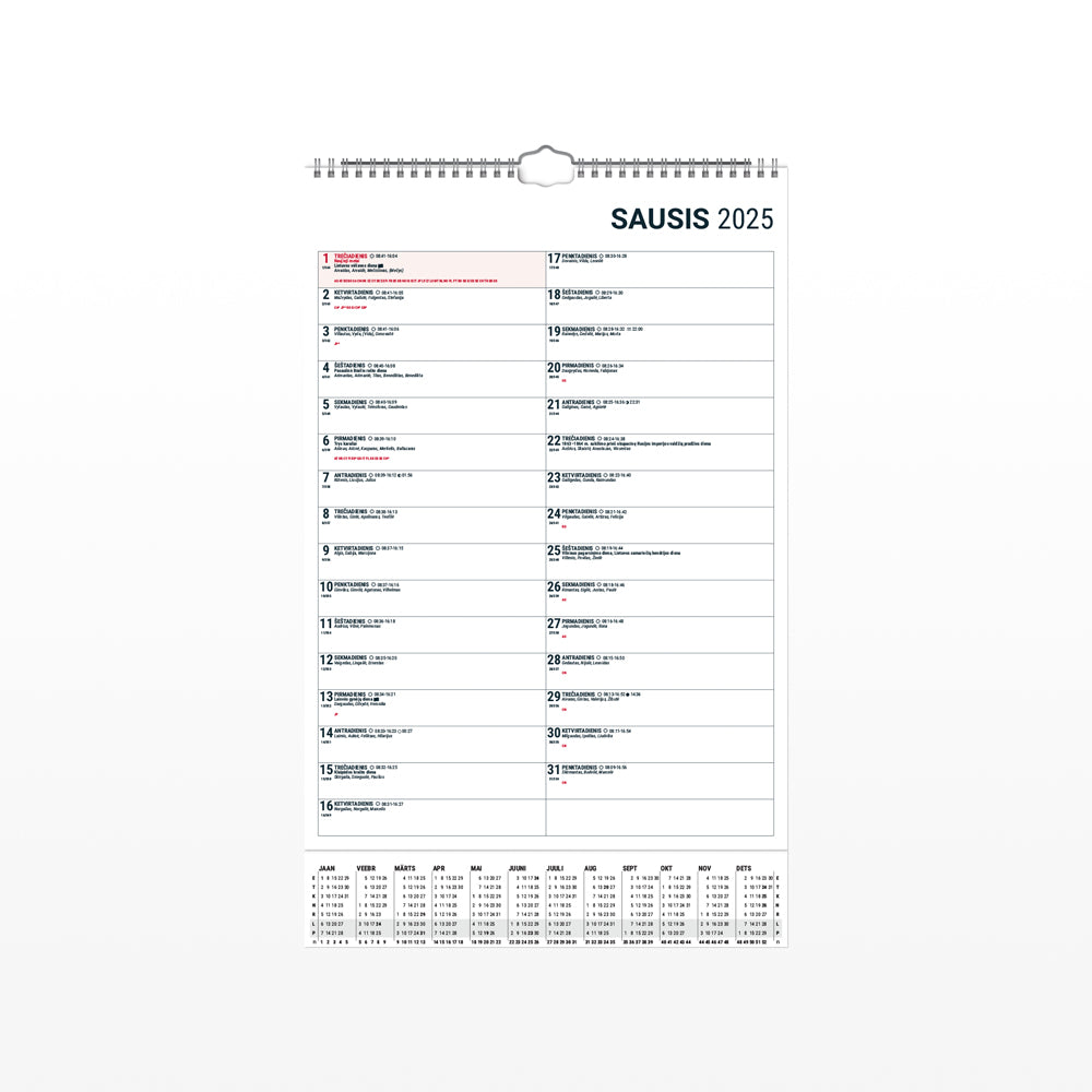Kalendorius MONO PLANNER, 2027