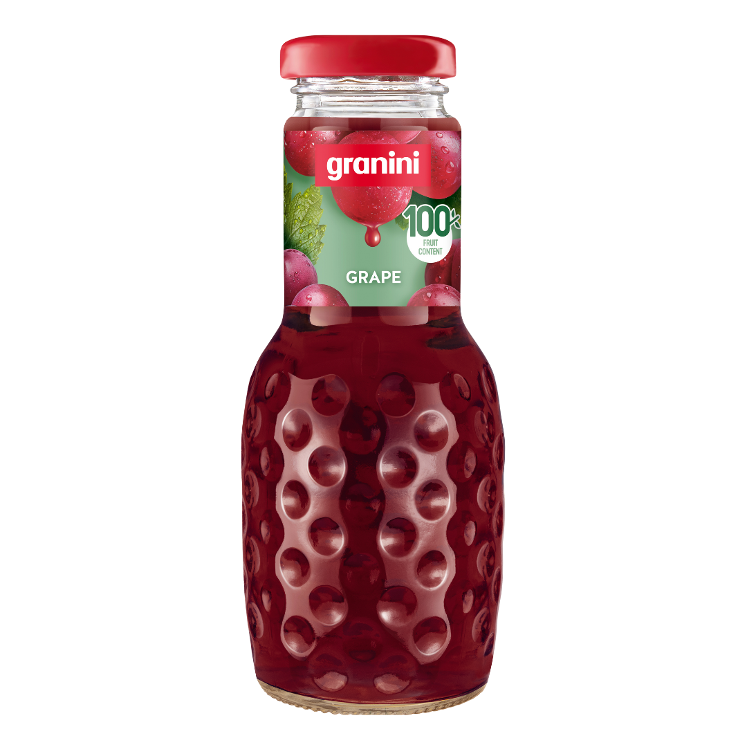 Raudonųjų vynuogių sultys GRANINI, 100%, 0,25 l D