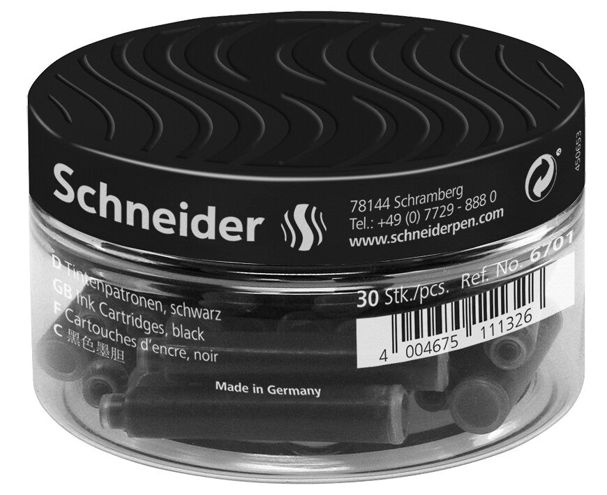 Kapsulės SCHNEIDER, juoda sp., 30 vnt./dėžutėje