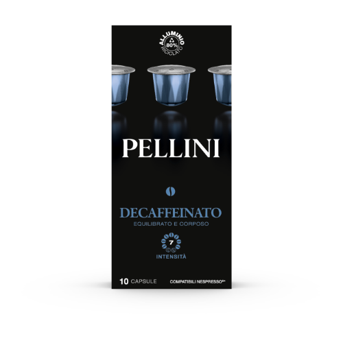 Coffee capsules PELLINI Decaffeinato, 10x5.5g