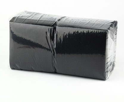 Napkins, black, 1-ply, 24 x 24 cm, 400 pcs.