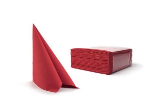 Napkins CHIC Airlaid, 40x40 cm, red, 50 pcs