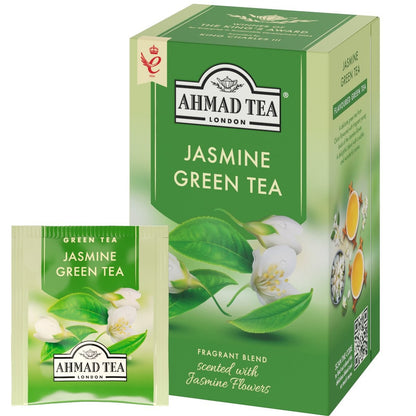 Tea AHMAD ALU JASMINE GREEN, 20 sachets with thread