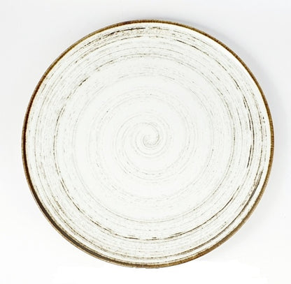 Lėkštė NOSTALGIA White, su stačiu krašteliu, porcelianas, D 27 cm, vnt