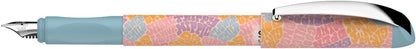 Fountain pen SCHNEIDER Glam, plastic colored body, blue ink, suitable for right-handed and left-handed people