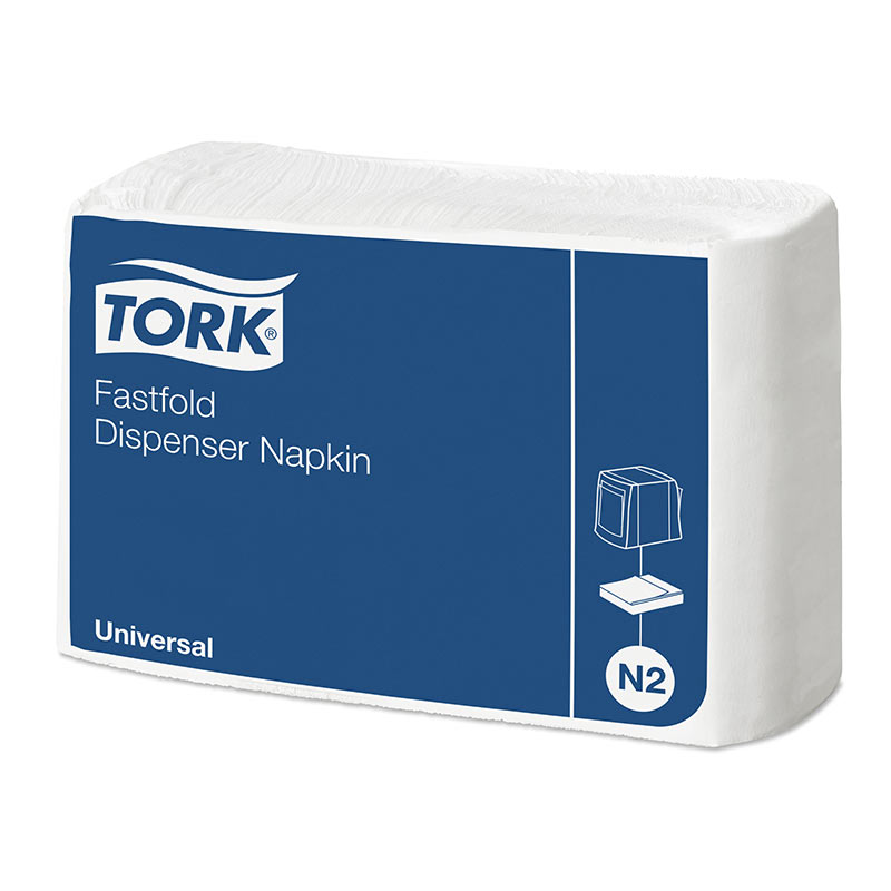 Napkins TORK Universal N2, white, 1 ply, 300 servt., 30 x 25cm 10933