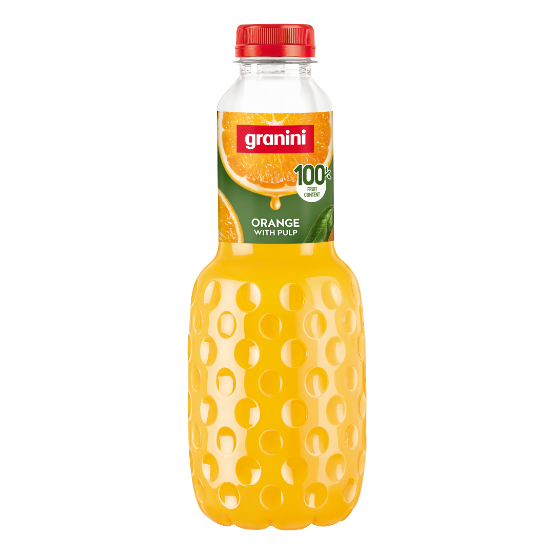 Apelsinų sultys GRANINI, su minkštimu, 100%, 1 l, PET D