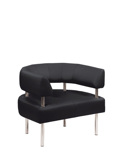 Armchair NOWY STYL OFFICE ACR, black imitation leather