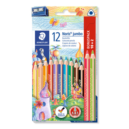 Colored pencils STAEDTLER Noris Jumbo, 12 pcs.