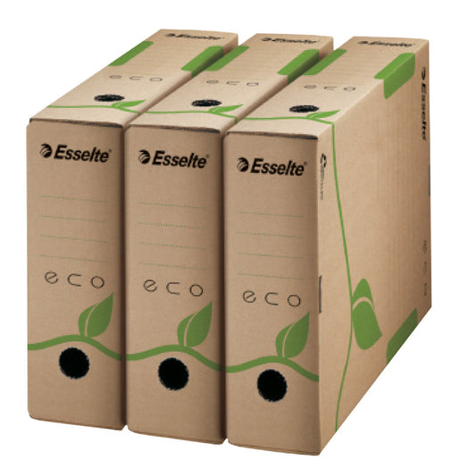 Archival box ESSELTE, 327 x 100 x 233 mm, brown