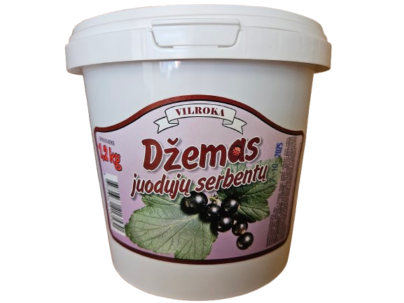 Juodųjų serbentų džemas VILROKA, 1,2 kg
