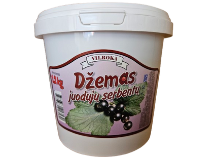 Juodųjų serbentų džemas VILROKA, 1,2 kg