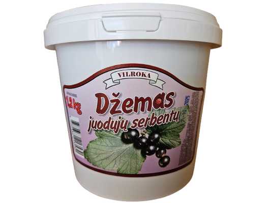 Juodųjų serbentų džemas VILROKA, 1,2 kg
