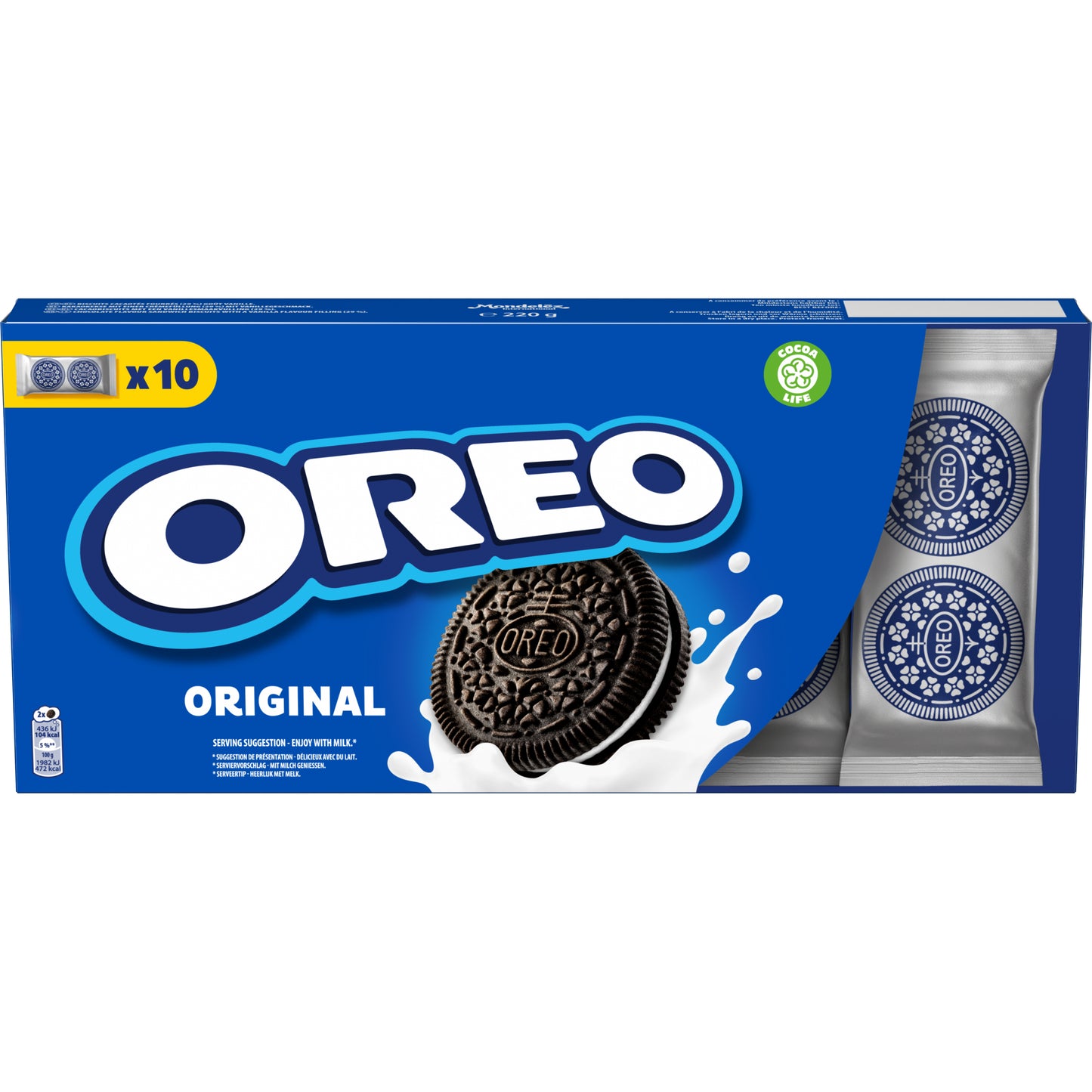 OREO cocoa cookies with vanilla filling, 220 g