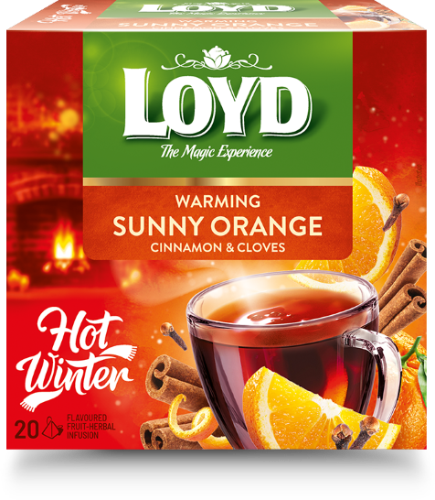 Herbal and fruit tea LOYD, orange cinnamon and clove flavor, 20 x 2g