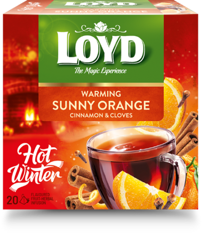 Herbal and fruit tea LOYD, orange cinnamon and clove flavor, 20 x 2g