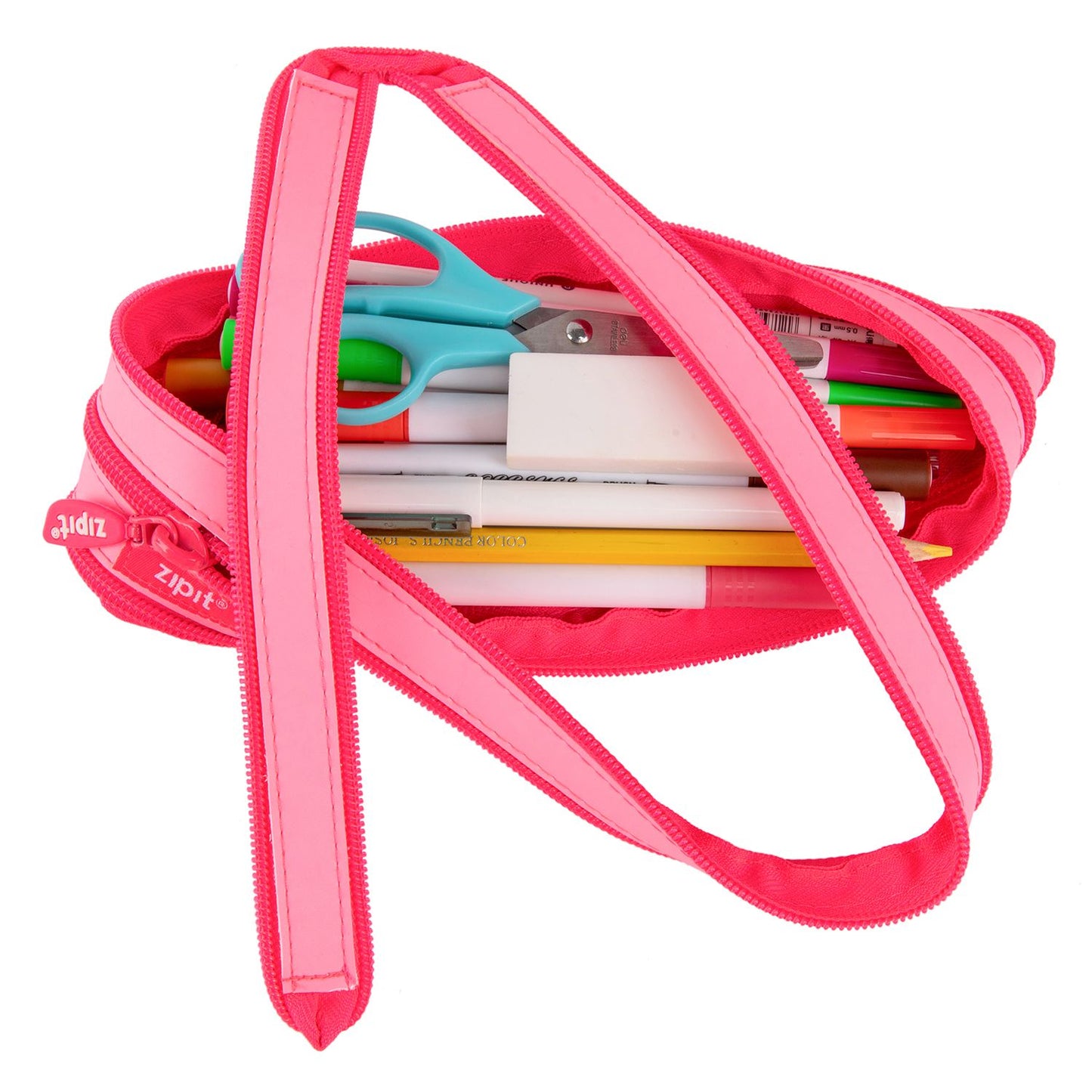 Pencil case ZIPIT Candy, strawberry color