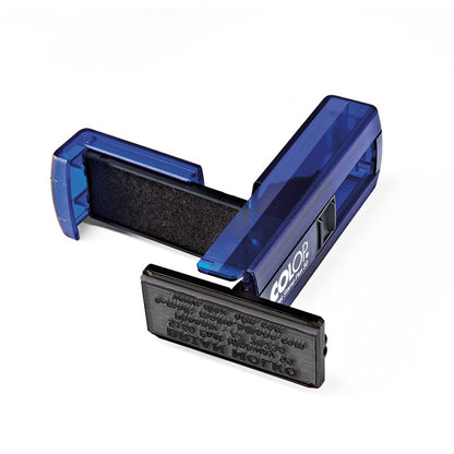 Pocket stamp COLOP POCKET STAMP PLUS 30, blue body, blue pad