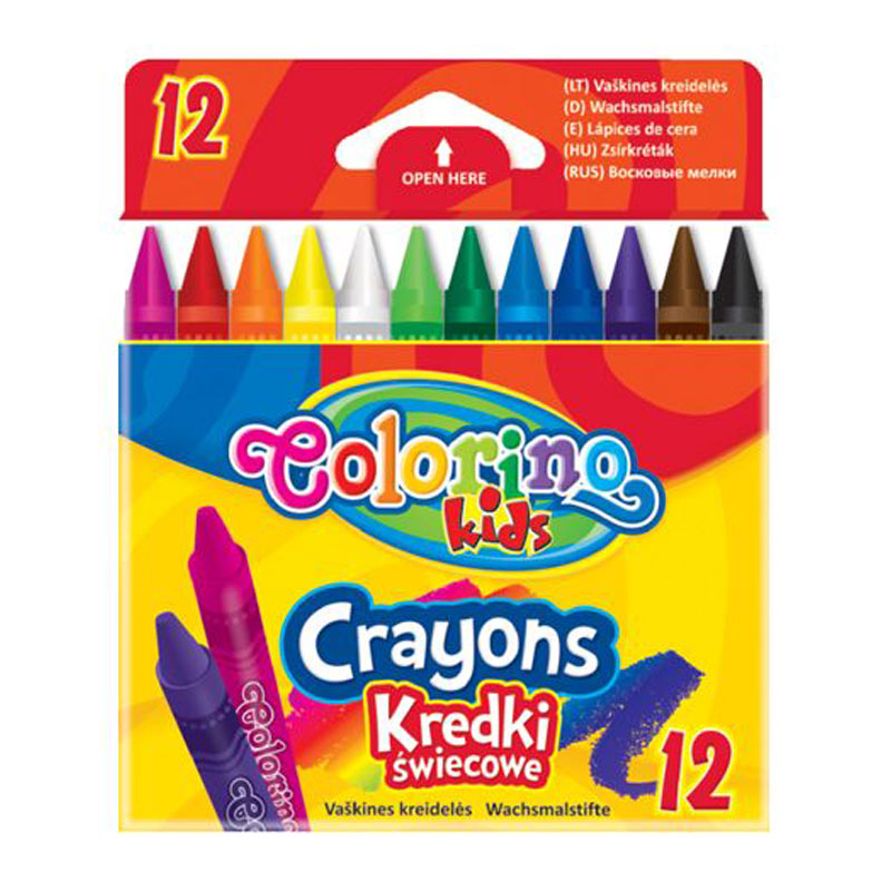 Colorino Kids crayons, 12 colors