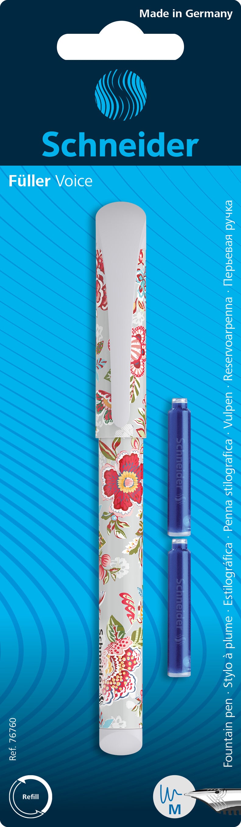 Fountain pen + accessories SCHNEIDER Voice, various colors