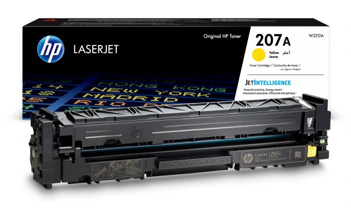HP 207A (W2212A), yellow cartridge for laser printers