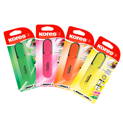 Text marker KORES BRIGHT LINER, green
