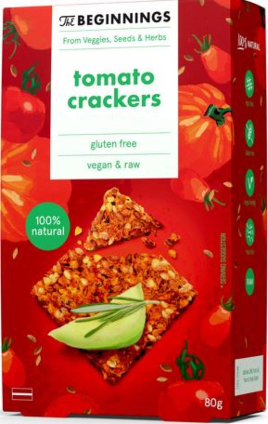 Seed crackers THE BEGINNINGS, with tomatoes, 80g
