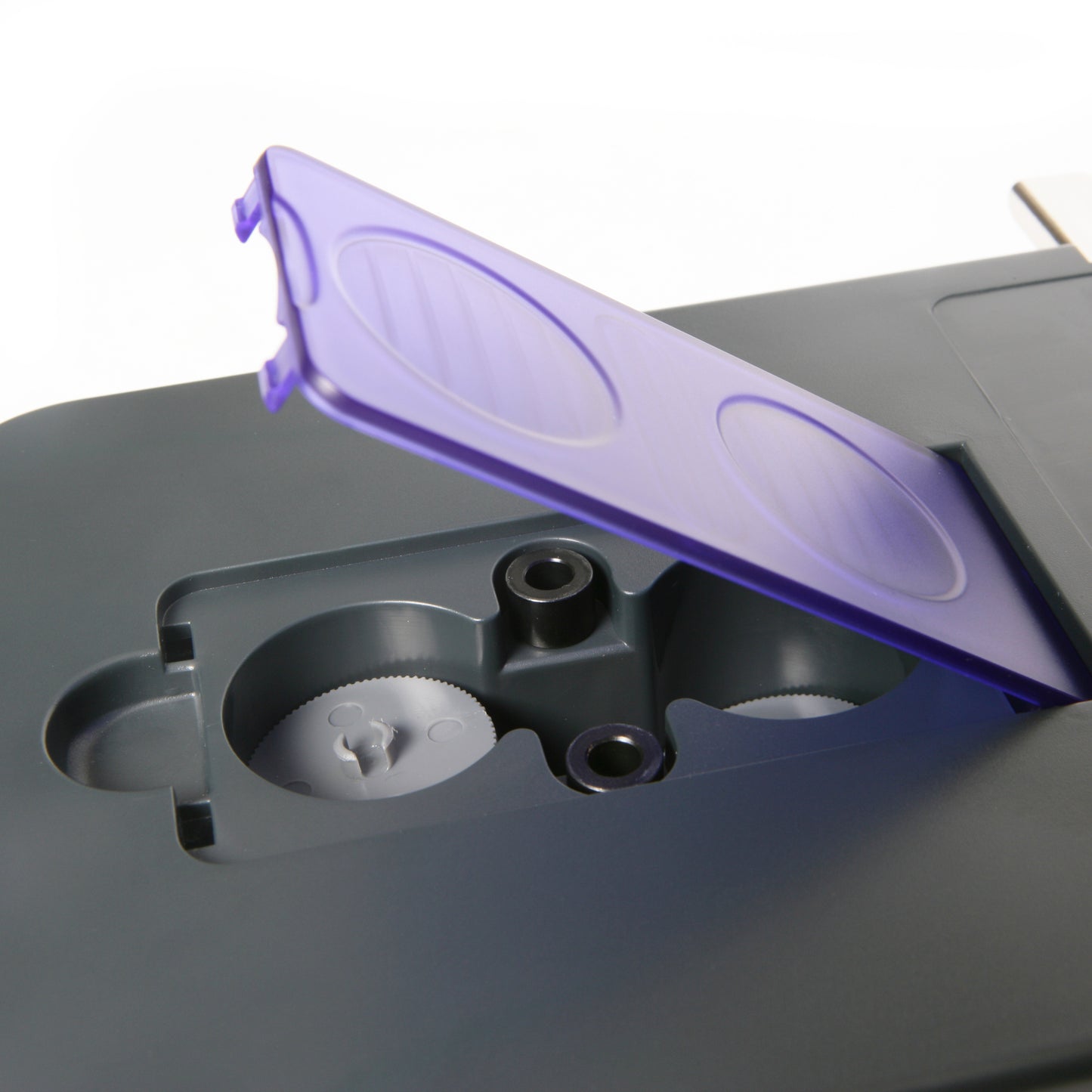 Hole punch RAPESCO Eco P2200, 2 holes, 150 sheets, black/purple