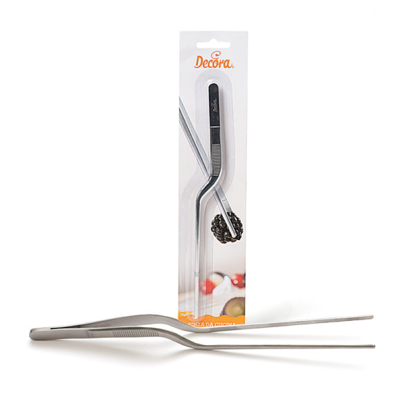 Tweezers, curved ends, stainless steel, L 21 cm, pcs.