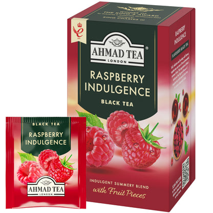 AHMAD ALU RASPBERRY tea, 20 sachets with thread, 2 g each