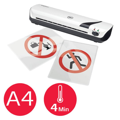 Laminator and cutter set 4in1 GBC Inspire+, A4, 125 mic, white