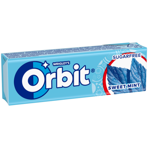 Kramtomoji guma ORBIT Sweet Mint, 14 g