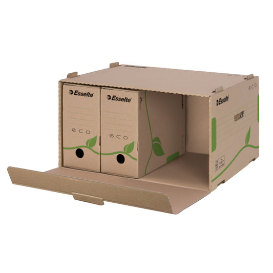 Archival box - container ESSELTE, 259 x 439 x 340 mm, brown