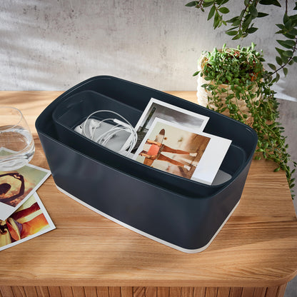 Daiktadėžė Cosy L:MyBox, pailga, pilkos sp.