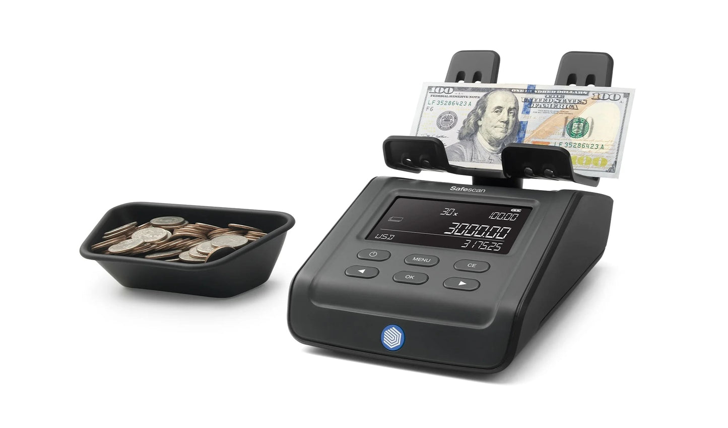 Banknote and coin counting machine SAFESCAN 6165, black