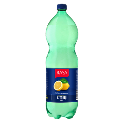 Gazuotas gaivusis gėrimas RASA, citrinų skonio, 2 l