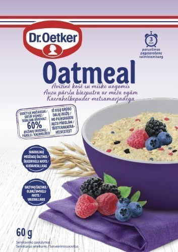 Avižinė košė DR.OETKER, su miško uogomis, 60g